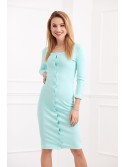 Rochie de dama prinsa in fata aqua FG510 - Magazin online - Boutique