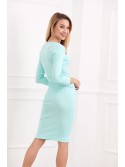 Rochie de dama prinsa in fata aqua FG510 - Magazin online - Boutique