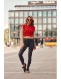 Dopasowane spodnie jeansowe czarne 8673 - Sklep internetowy - Butik