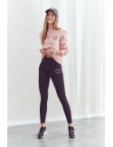 Damski zestaw dresowy legginsy i bluza pudrowy FI691  - Sklep internetowy - Butik