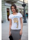 T-shirt z nadrukiem czarny - Sklep internetowy - Butik