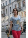 T-shirt z nadrukiem czarny - Sklep internetowy - Butik