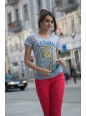 T-shirt z nadrukiem czarny - Sklep internetowy - Butik