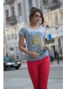 T-shirt z nadrukiem czarny - Sklep internetowy - Butik