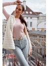 Modne jeansy damskie dzwony jasnoniebieskie 70216 - Sklep internetowy - Butik