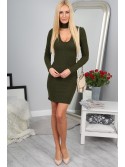 Khaki Sukienka 1020 - Sklep internetowy - Butik