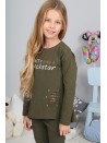 Khaki Komplet Dziecięcy NDZ8133 - Sklep internetowy - Butik