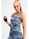 Ciemnoniebieski top sportowy T001 - Sklep internetowy - Butik