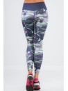 Fioletowe legginsy we wzory H001 - Sklep internetowy - Butik