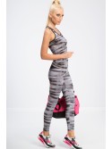 Czarne legginsy we wzory H001 - Sklep internetowy - Butik