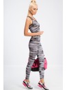 Czarne legginsy we wzory H001 - Sklep internetowy - Butik