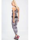 Czarne legginsy we wzory H001 - Sklep internetowy - Butik