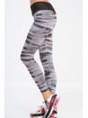 Czarne legginsy we wzory H001 - Sklep internetowy - Butik