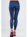 Ciemnoniebieskie legginsy z czerwonym napisem 13930 - Sklep internetowy - Butik