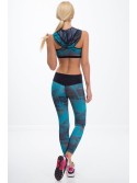 Morskie sportowe legginsy we wzory H0001 - Sklep internetowy - Butik