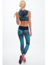 Morskie sportowe legginsy we wzory H0001 - Sklep internetowy - Butik