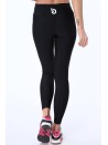 Legginsy z transparentnym lampasem czarne MR13861 - Sklep internetowy - Butik