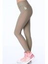 Legginsy z transparentnym lampasem khaki MR13861 - Sklep internetowy - Butik