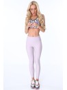 Legginsy z transparentnym lampasem lawendowe MR13861 - Sklep internetowy - Butik