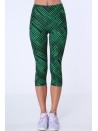 Legginsy sportowe czarno-zielone H006 - Sklep internetowy - Butik