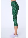 Legginsy sportowe czarno-zielone H006 - Sklep internetowy - Butik