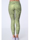 Legginsy sportowe we wzory żółte MR15285 - Sklep internetowy - Butik