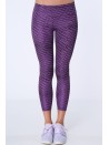 Legginsy sportowe we wzory fioletowe MR15285 - Sklep internetowy - Butik