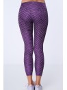 Legginsy sportowe we wzory fioletowe MR15285 - Sklep internetowy - Butik