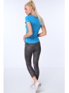 Legginsy sportowe we wzory ciemnoszare MR15285 - Sklep internetowy - Butik