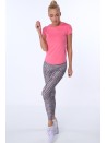 Legginsy sportowe we wzory bladoróżowy MR15285 - Sklep internetowy - Butik