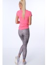 Legginsy sportowe we wzory bladoróżowy MR15285 - Sklep internetowy - Butik