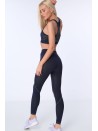 Legginsy bezszwowe granatowo-zielone MR81199 - Sklep internetowy - Butik