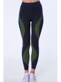 Legginsy bezszwowe granatowo-zielone MR81199 - Sklep internetowy - Butik