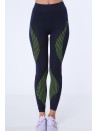 Legginsy bezszwowe granatowo-zielone MR81199 - Sklep internetowy - Butik