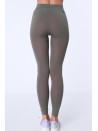 Legginsy bezszwowe khaki-różowe MR81199 - Sklep internetowy - Butik