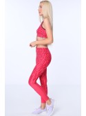 Legginsy w cętki koralowe MR155030 - Sklep internetowy - Butik