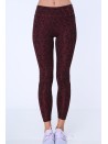 Legginsy w cętki bordowe MR155030 - Sklep internetowy - Butik