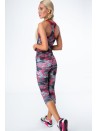 Legginsy 3/4 moro grafitowo-koralowe MR15493 - Sklep internetowy - Butik