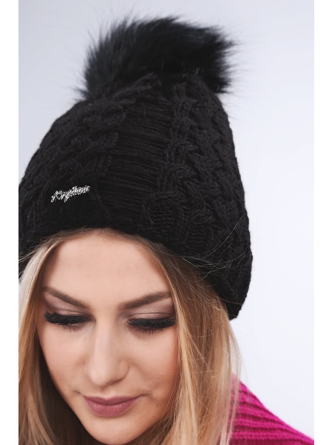 Black winter hat C15 - Online store - Boutique