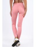 Pudrowe legginsy sportowe dopasowane MR11025 - Sklep internetowy - Butik