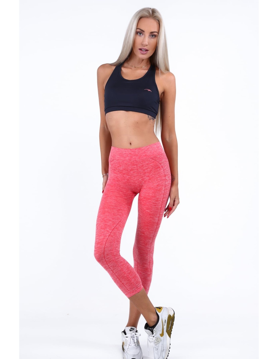 Koralowe legginsy sportowe MR1033 - Sklep internetowy - Butik