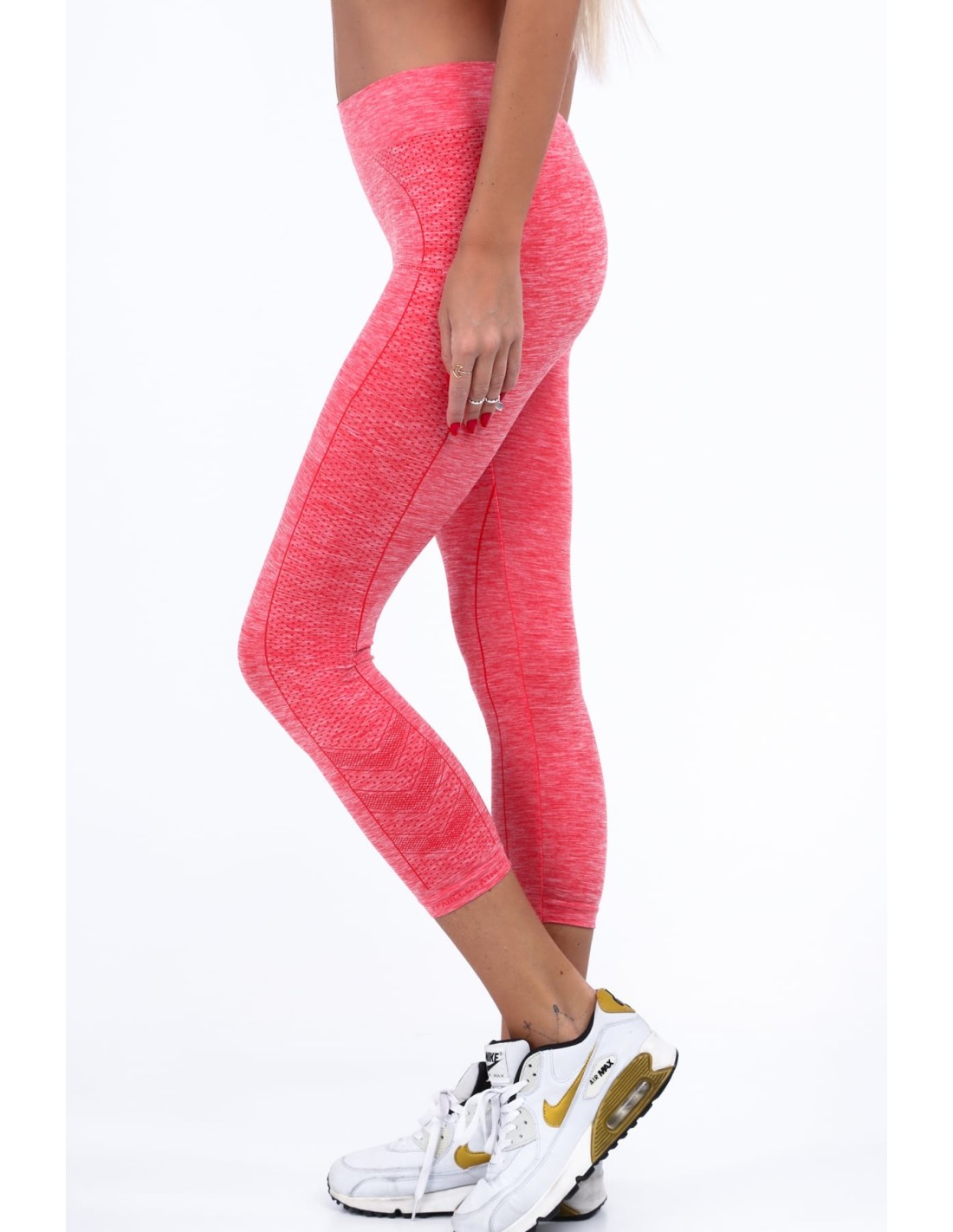 Koralowe legginsy sportowe MR1033 - Sklep internetowy - Butik