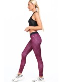 Fioletowe legginsy sportowe we wzory MR11513 - Sklep internetowy - Butik