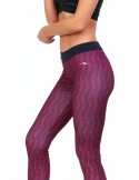 Fioletowe legginsy sportowe we wzory MR11513 - Sklep internetowy - Butik