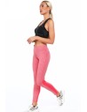 Koralowe ocieplane legginsy sportowe MR12263 - Sklep internetowy - Butik